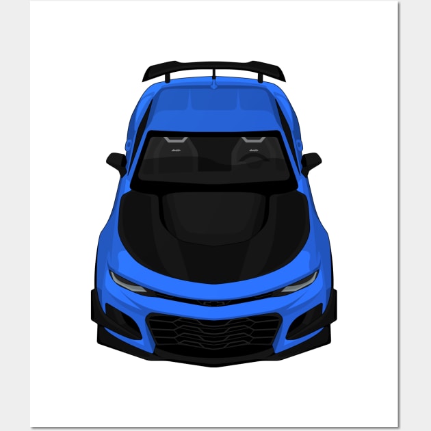 camaro zl1 1le blue Wall Art by VENZ0LIC